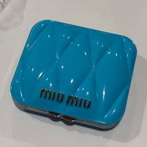 Miu Miu Light Blue Small Case with a Mirror